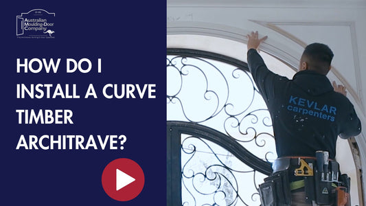 How do I install a Curve Timber Architrave?  